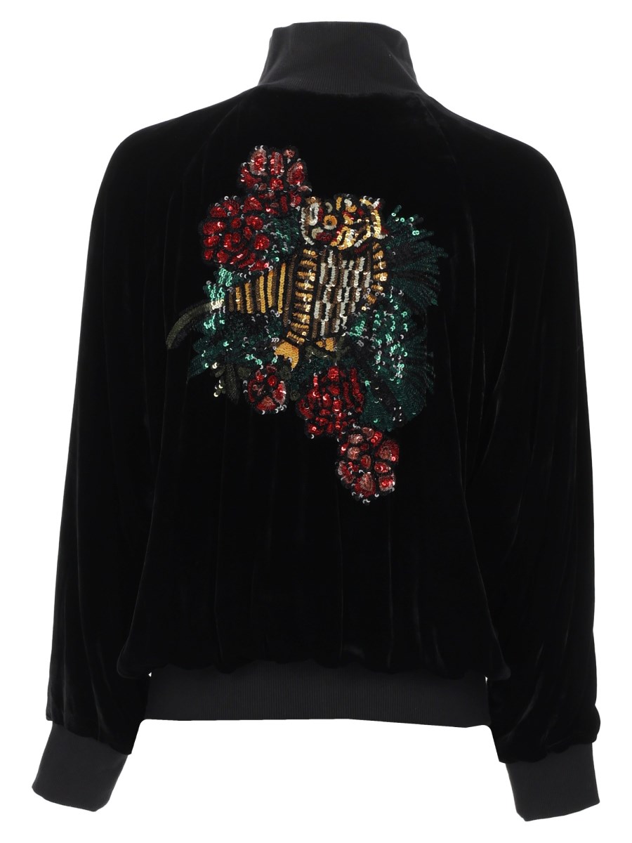 FELPA CON DETTAGLI IN PAILLETTES