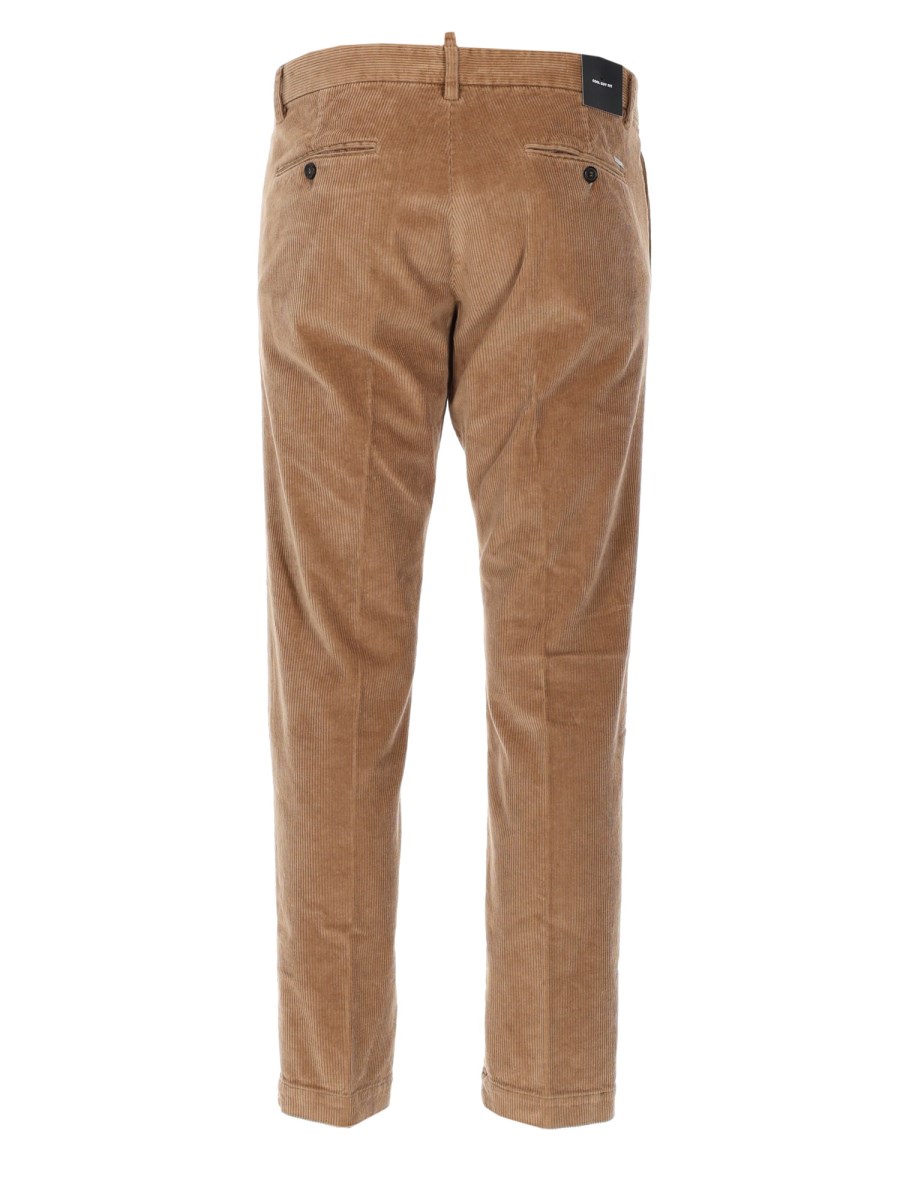 PANTALONE IN VELLUTO A COSTE