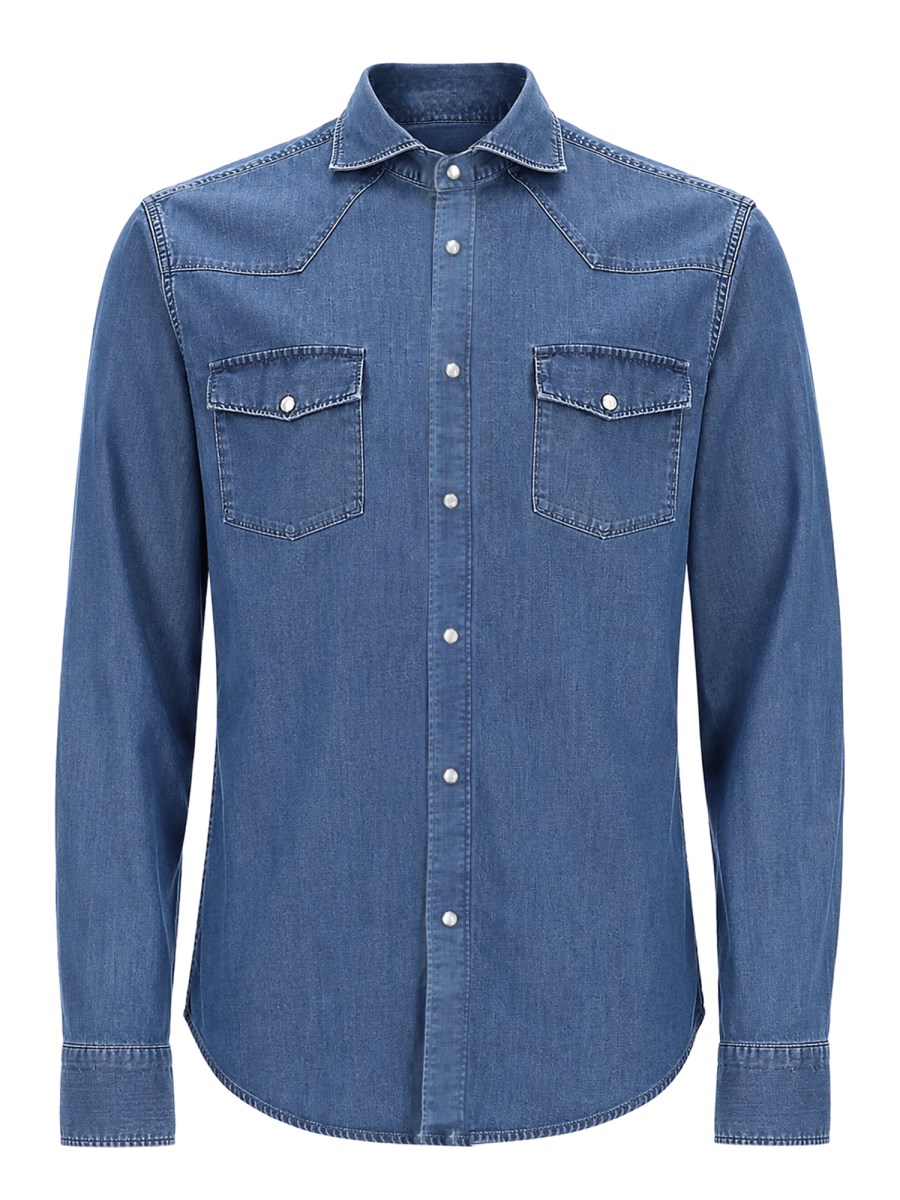 CAMICIA IN DENIM DI COTONE