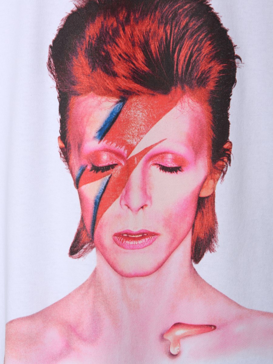 T-SHIRT CON LOGO E STAMPA BOWIE