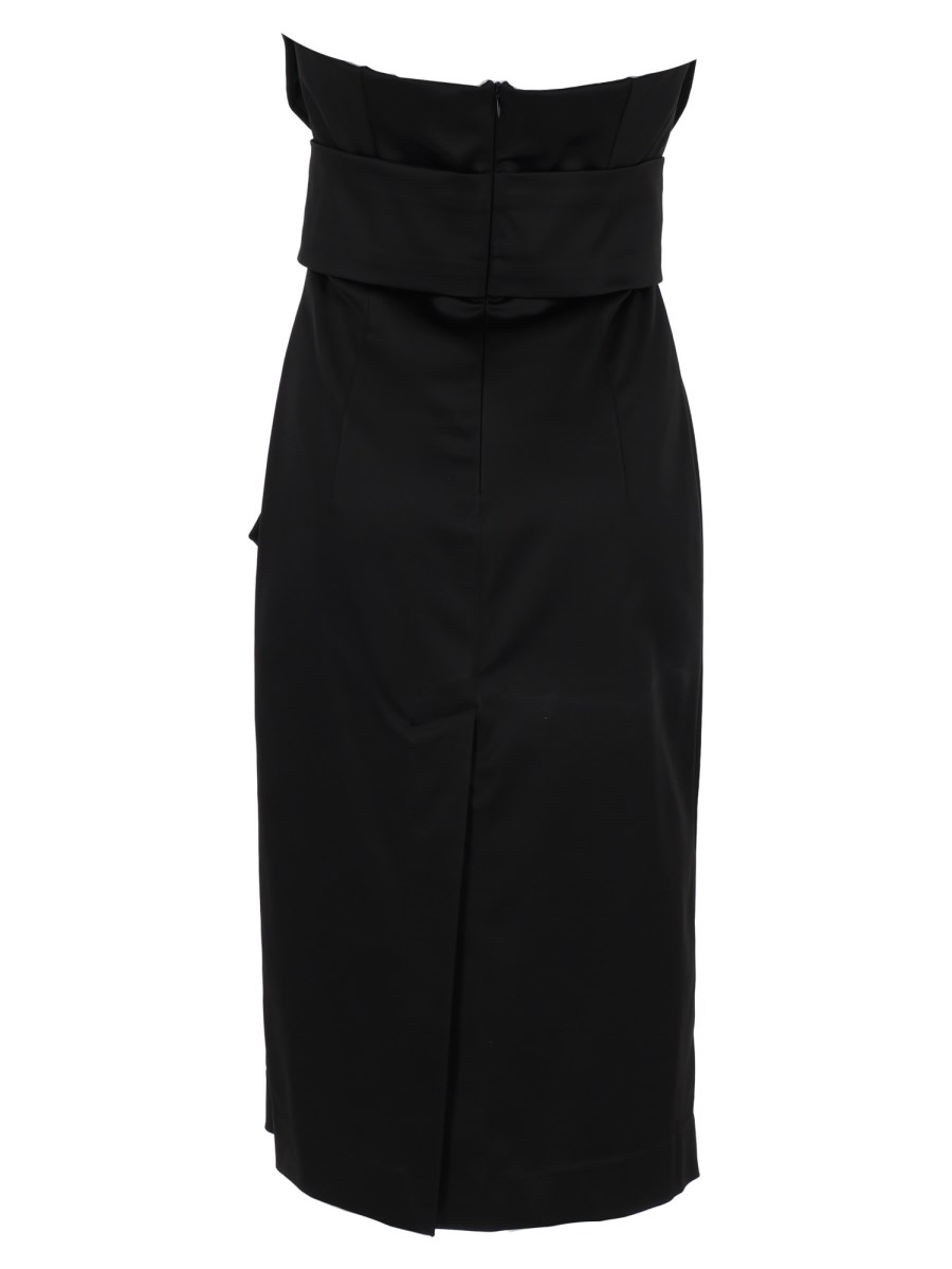 ABITO MIDI CON DRAPPEGGIO