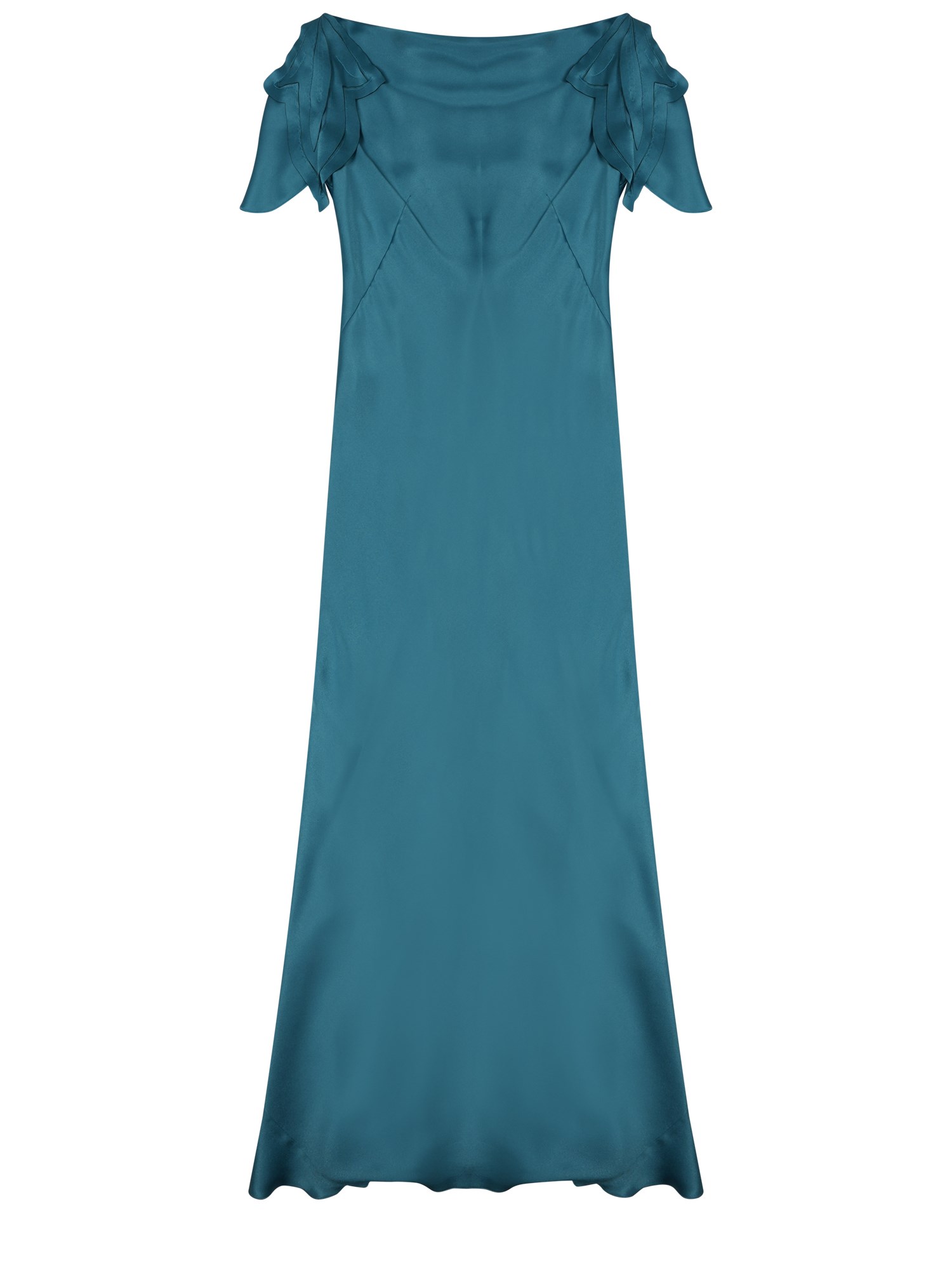 alberta ferretti long dress with straps