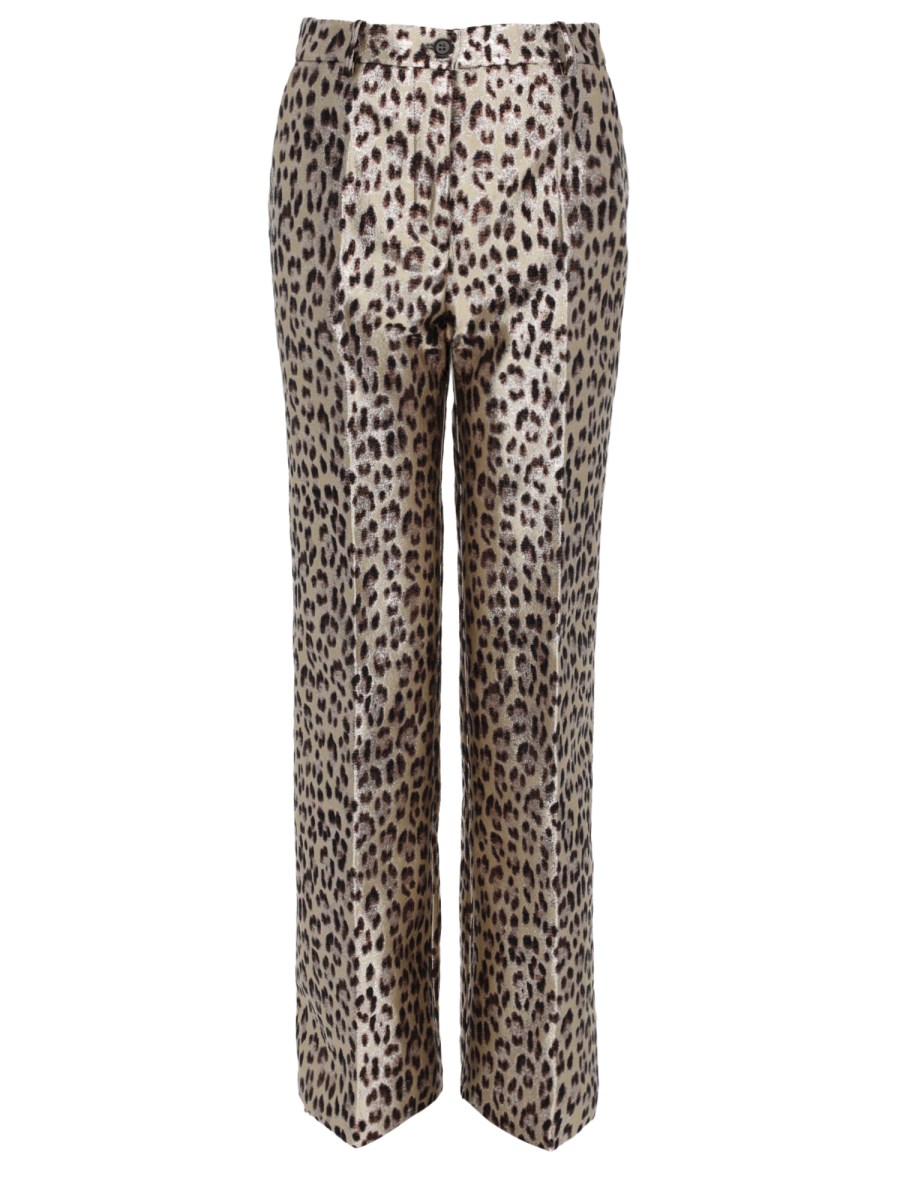 Pantalone con Motivo Animalier