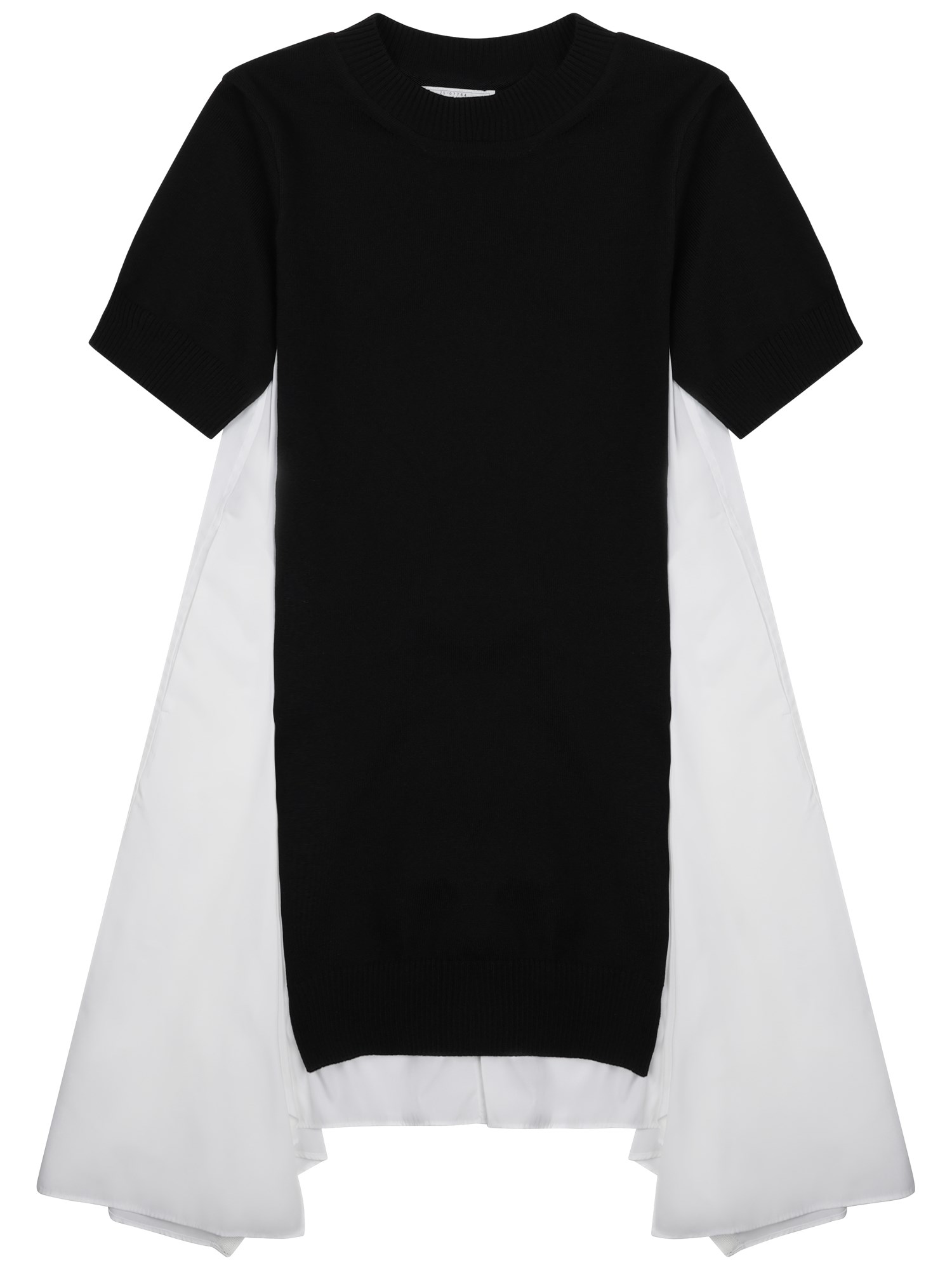sacai layered midi dress