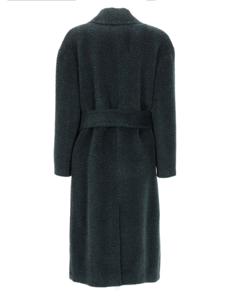 CAPPOTTO IN ALPACA E LANA CON CINTURA