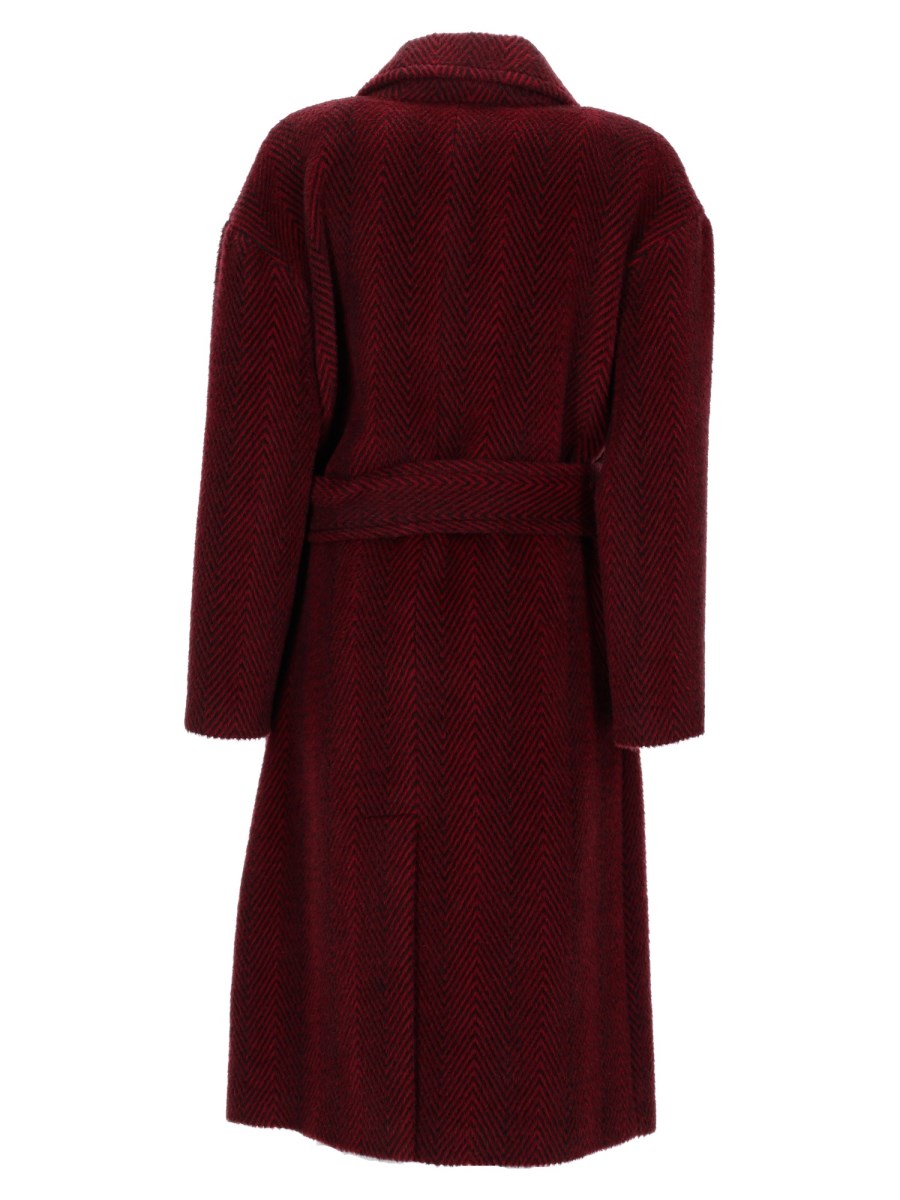 CAPPOTTO IN ALPACA E LANA CON CINTURA