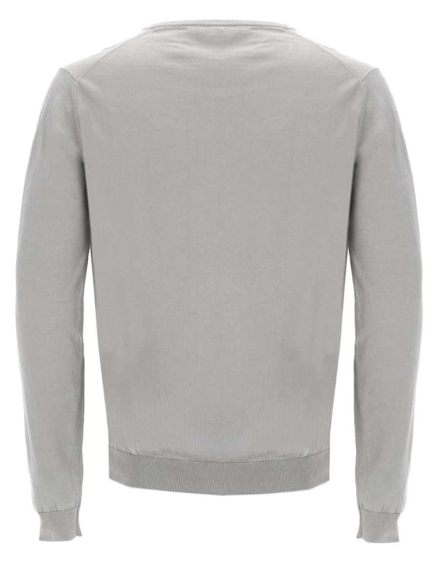 MAGLIA IN COTONE CON SCOLLO A V