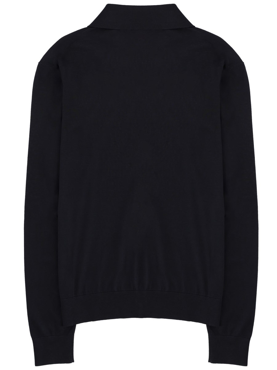 POLO IN MAGLIA DI COTONE E SETA