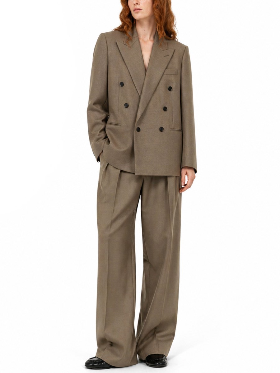 PANTALONE SARTORIALE IN LANA E SETA