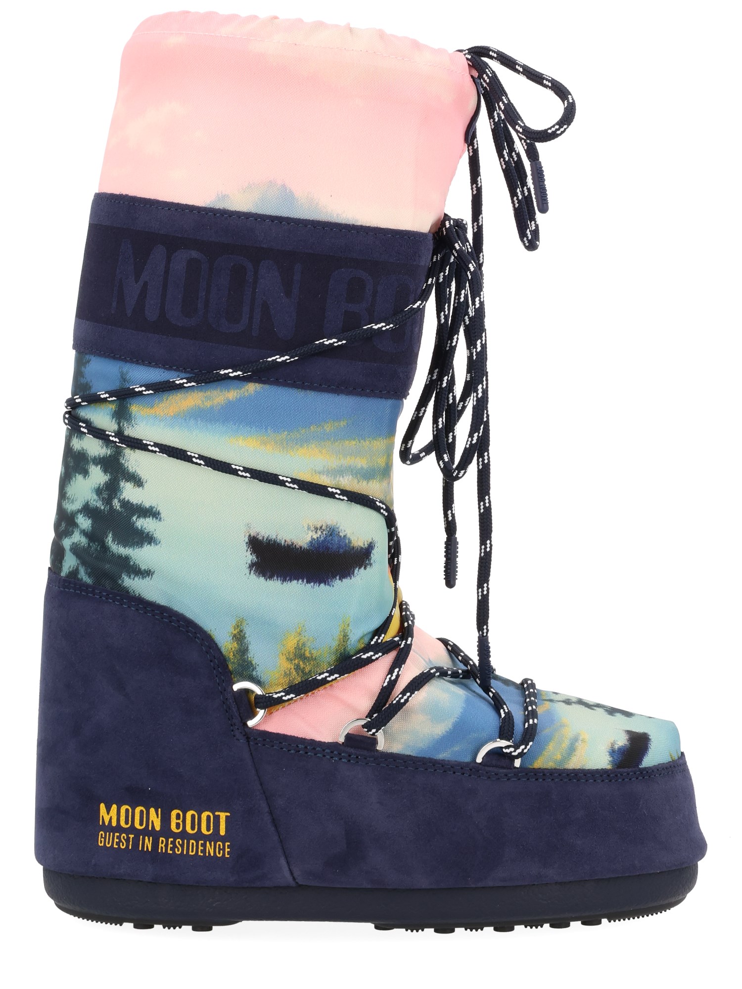 Moon Boot Per Guest In Residence "moon Boot X Guest In Residence" Boot In Blue