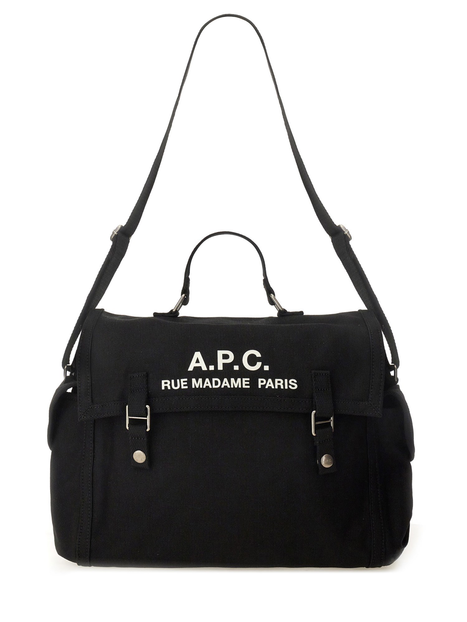 Apc A.p.c. Men Shoulder Bag With Logo In Black