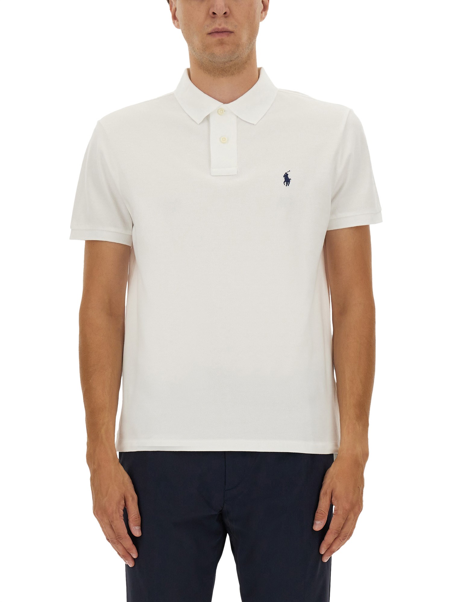 Polo Ralph Lauren White Cotton Polo Shirt With Logo In White