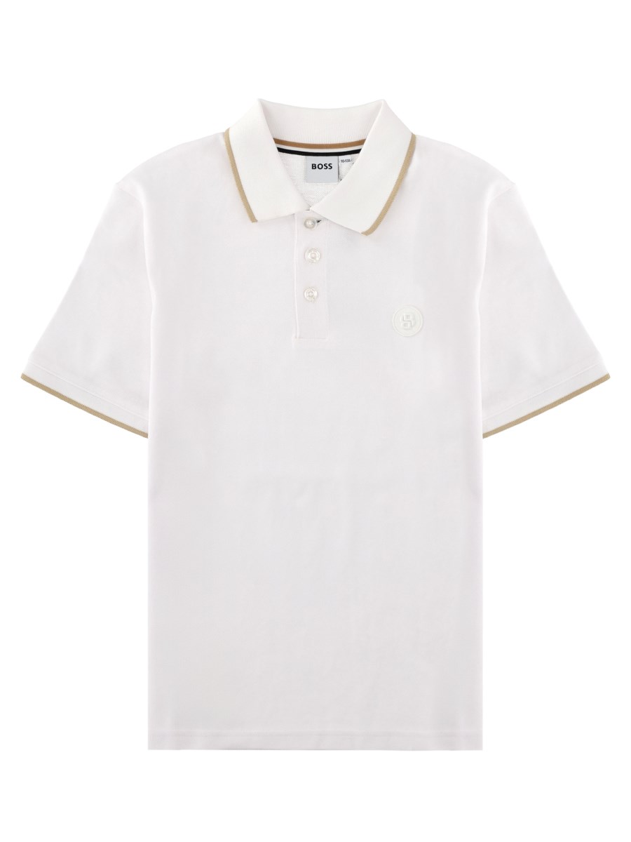 Polo con patch logo