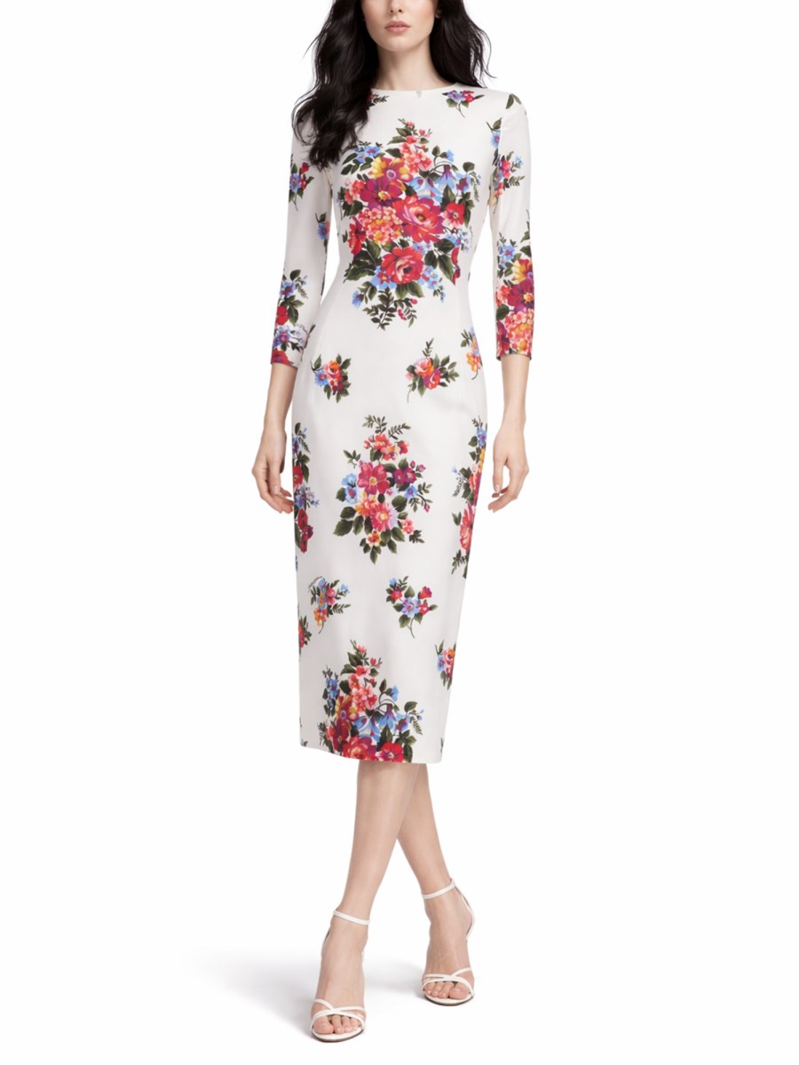 ABITO MIDI CON STAMPA FLOREALE