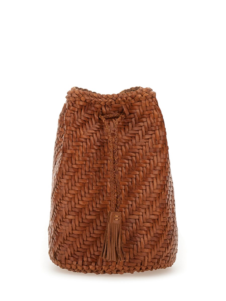 BORSA POMPOM DOUBLE JUMP TAN