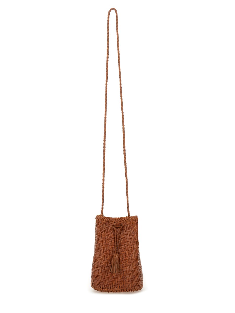 BORSA POMPOM DOUBLE JUMP TAN