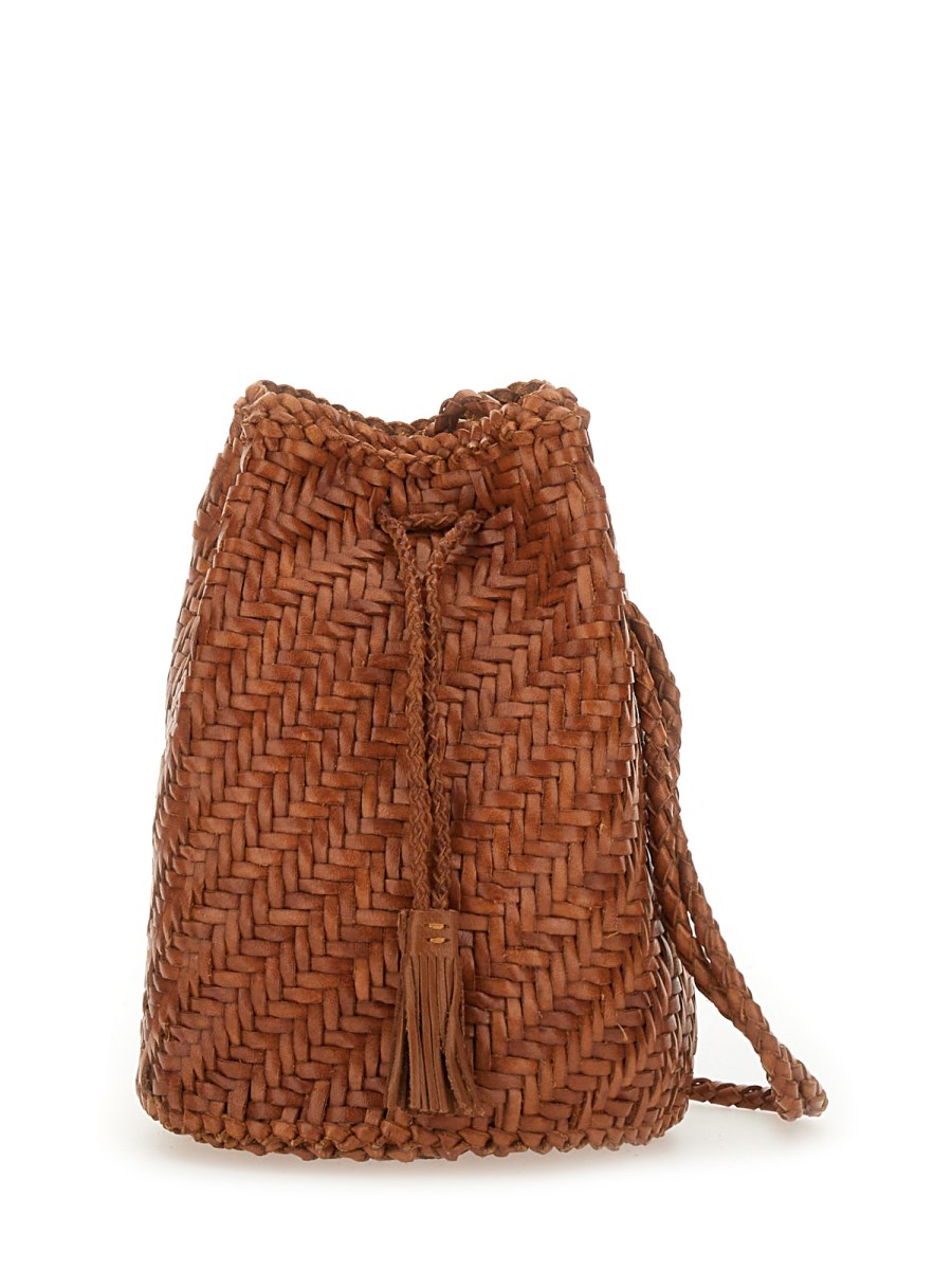 BORSA POMPOM DOUBLE JUMP TAN