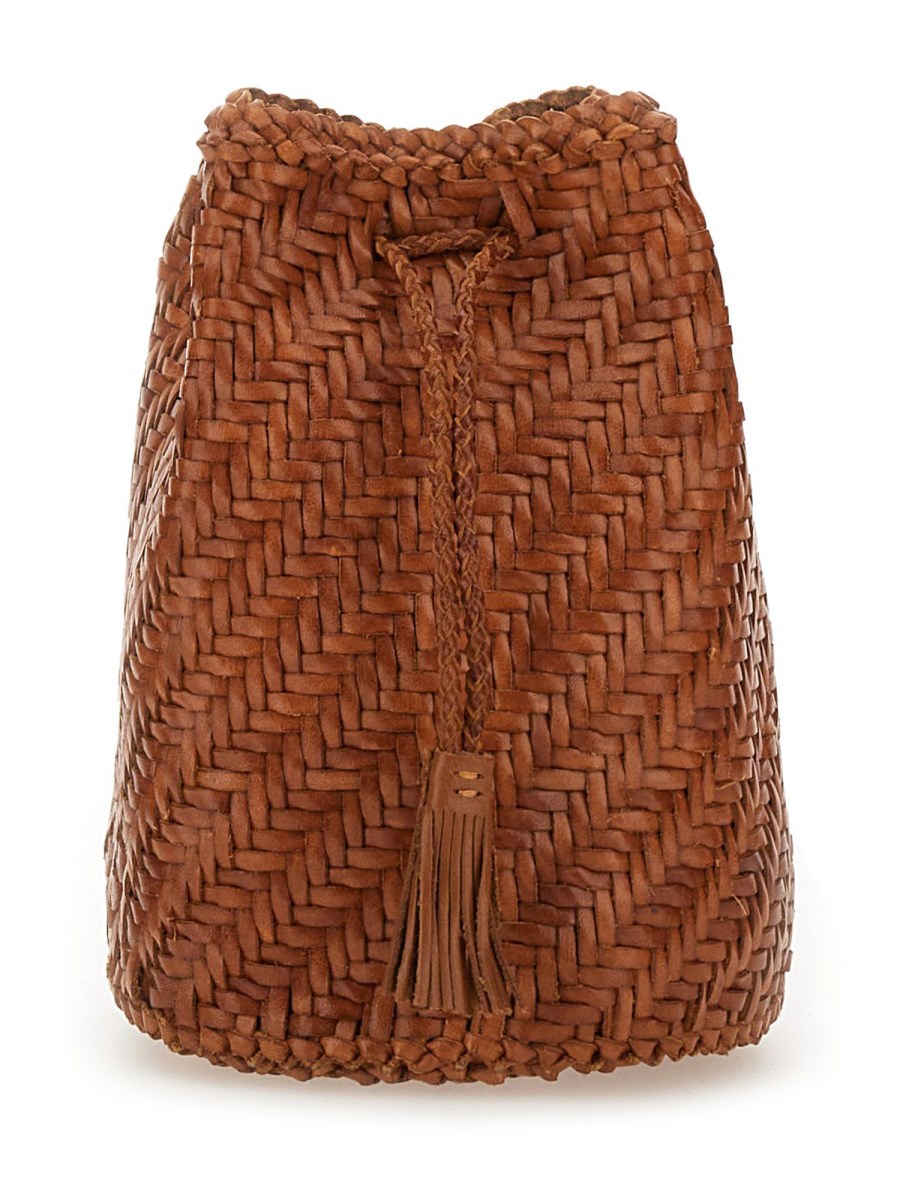 BORSA POMPOM DOUBLE JUMP TAN