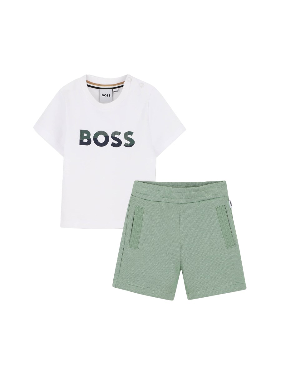 SET T-SHIRT LOGO E BERMUDA