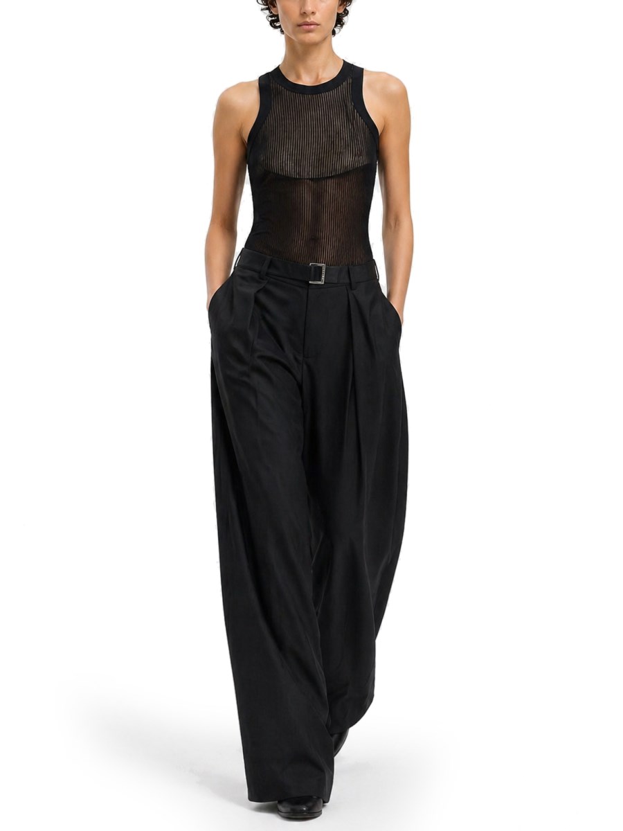 PANTALONE SUITING CON CINTURA