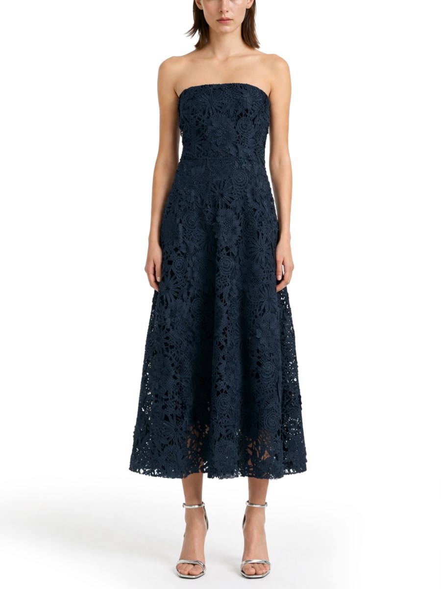 ABITO MIDI IN PIZZO 3D