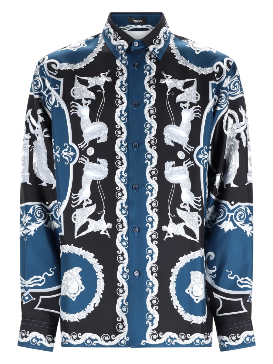 CAMICIA IN SETA STAMPATA