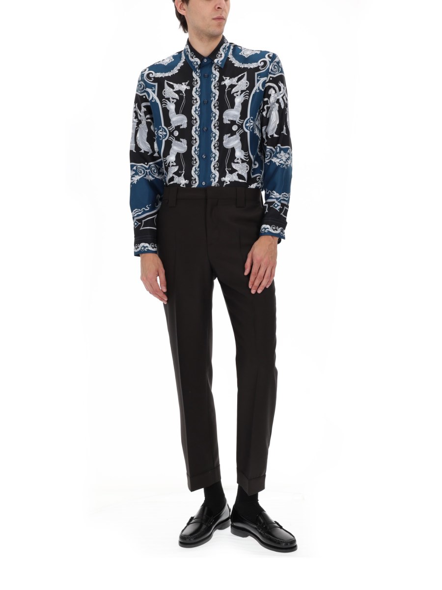 CAMICIA IN SETA STAMPATA