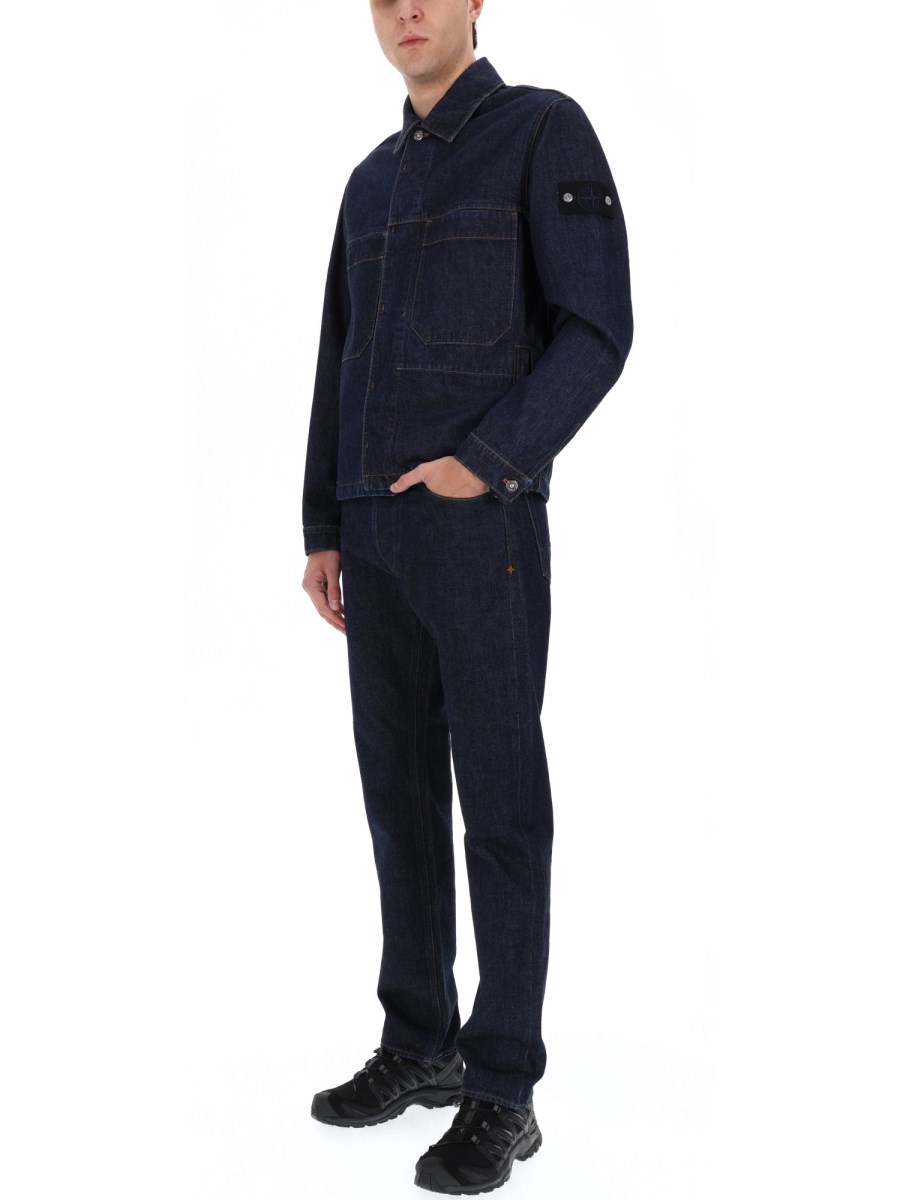 GIACCA IN DENIM CON PATCH LOGO