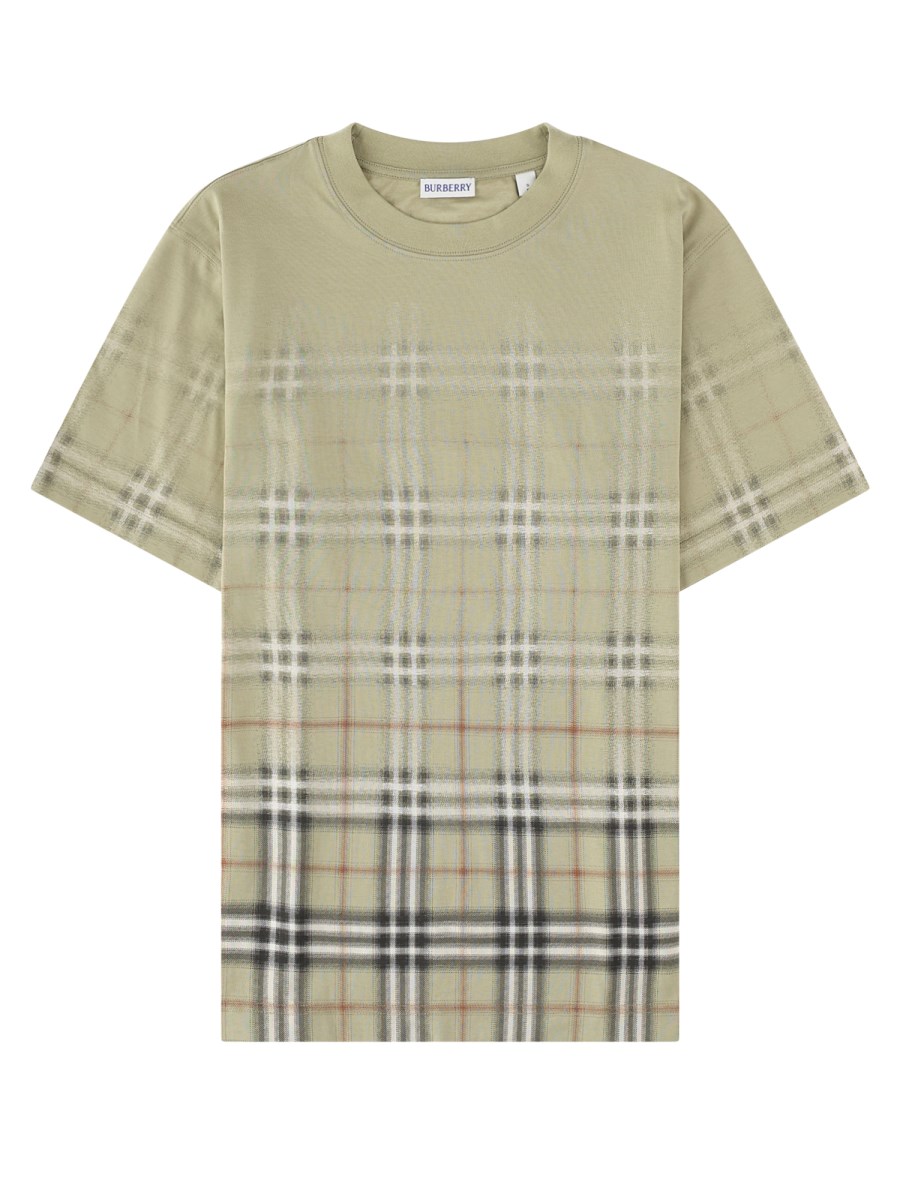 t-shirt con stampa check