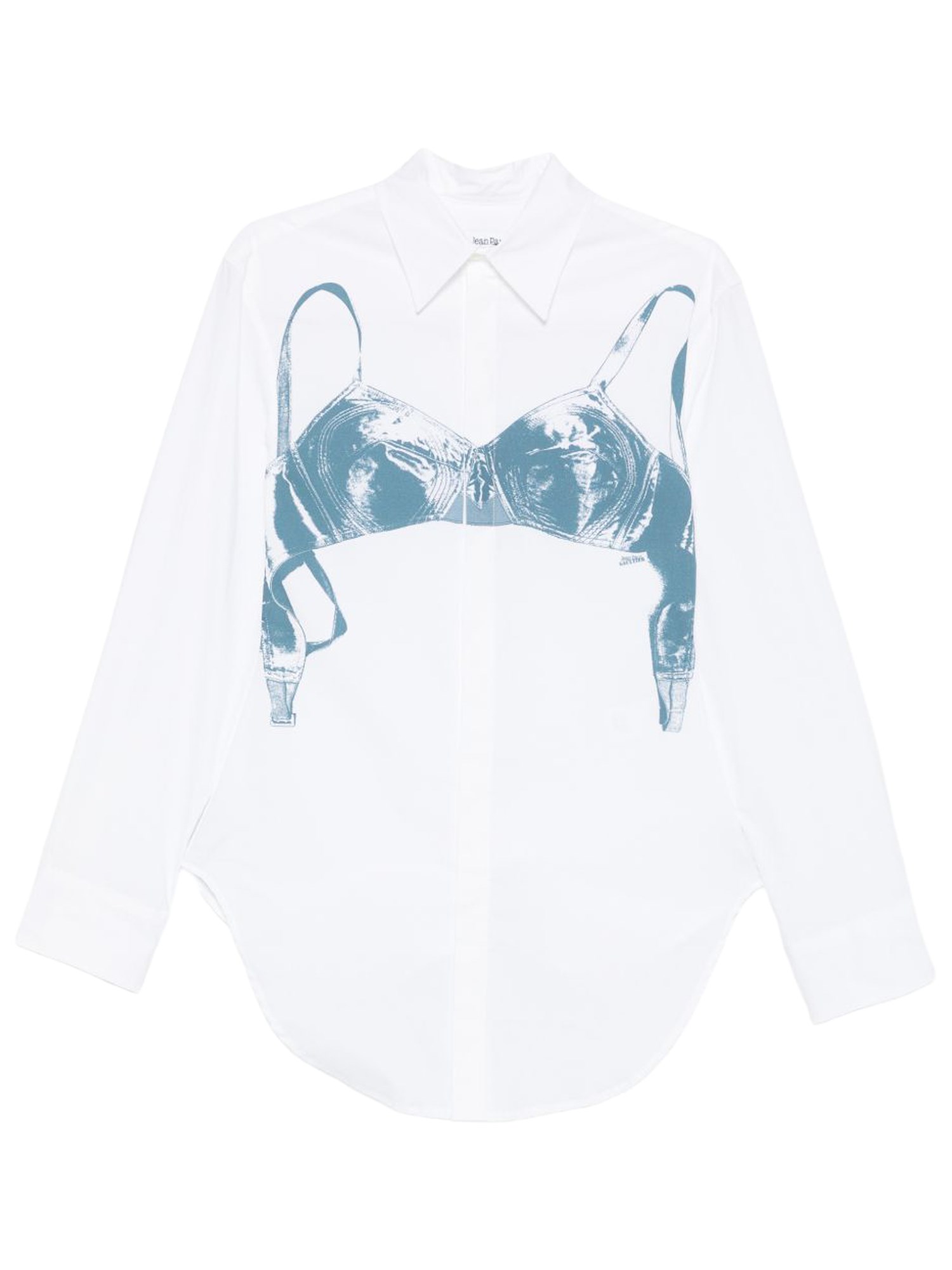 jean paul gaultier "scanned bra" print shirt