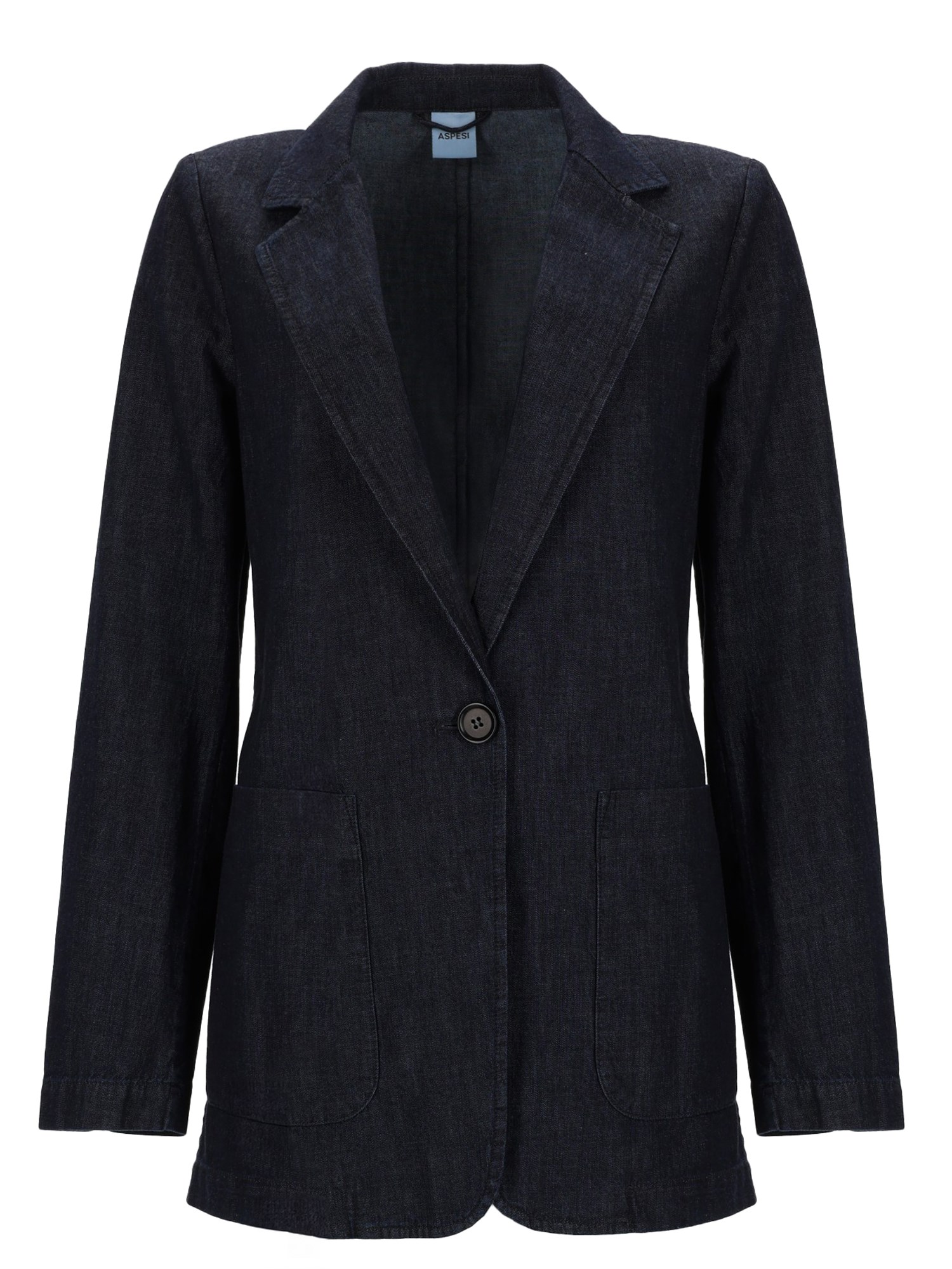 aspesi single-breasted denim jacket