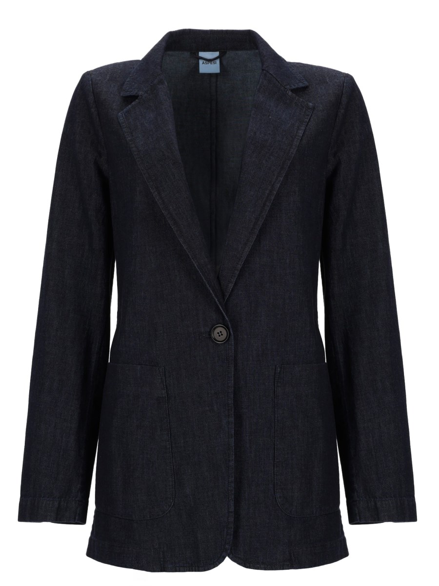 GIACCA MONOPETTO IN DENIM 