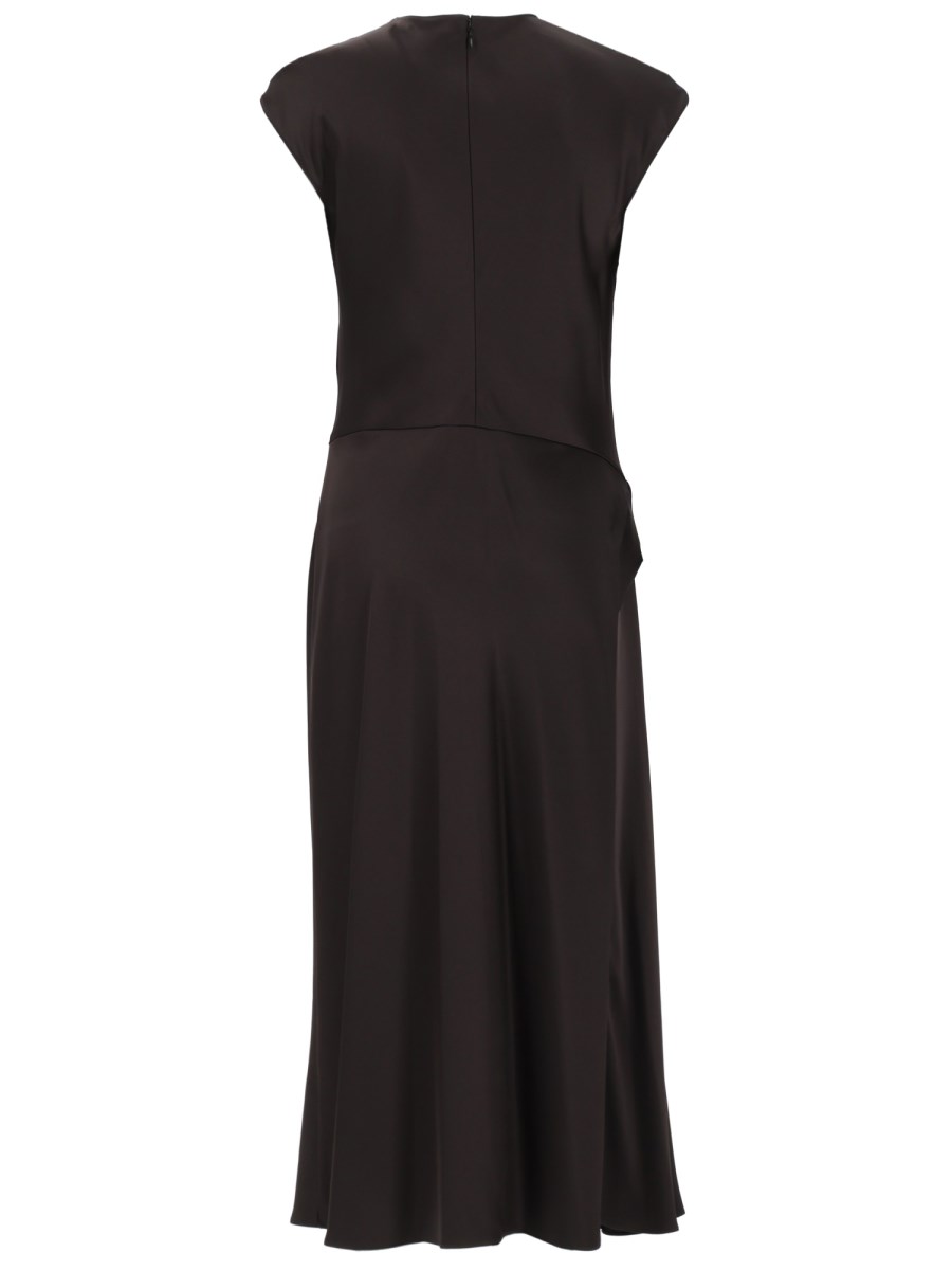 ABITO TWIST BODICE IN SATIN