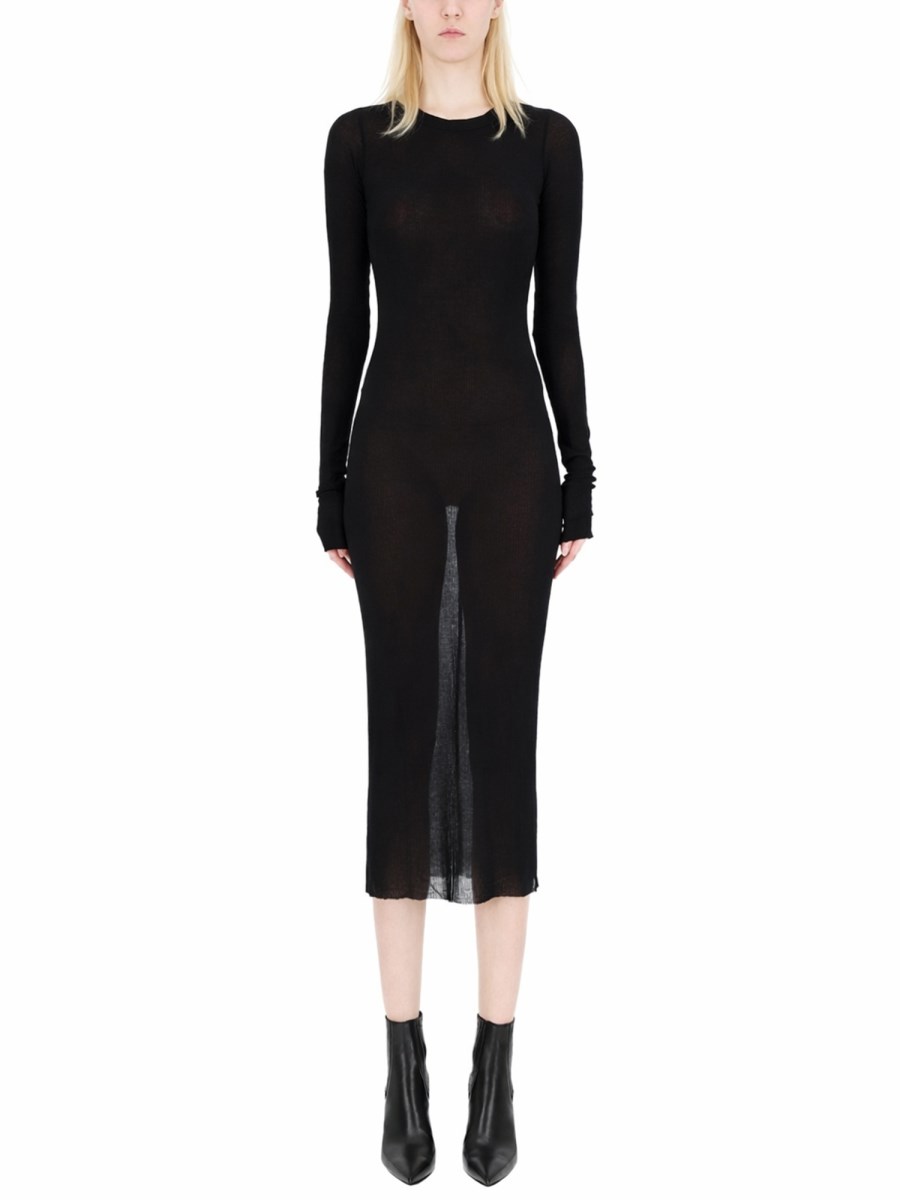 ABITO MIDI A MANICHE LUNGHE