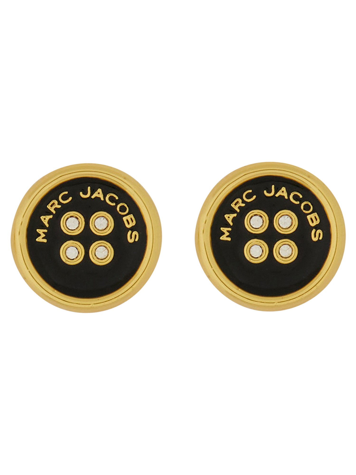 Marc Jacobs "button Stud" Earrings In Gold