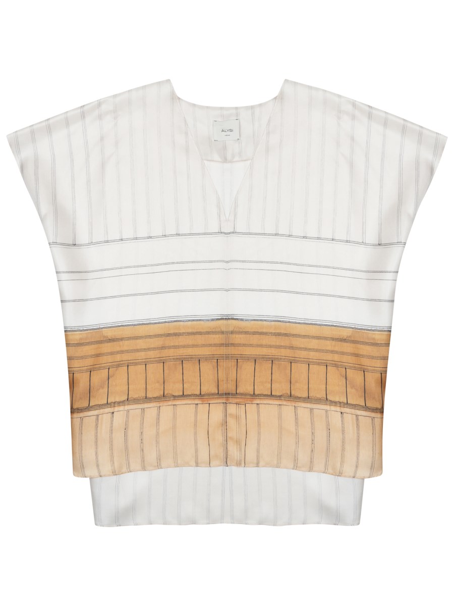 BLUSA CON SCOLLO A V