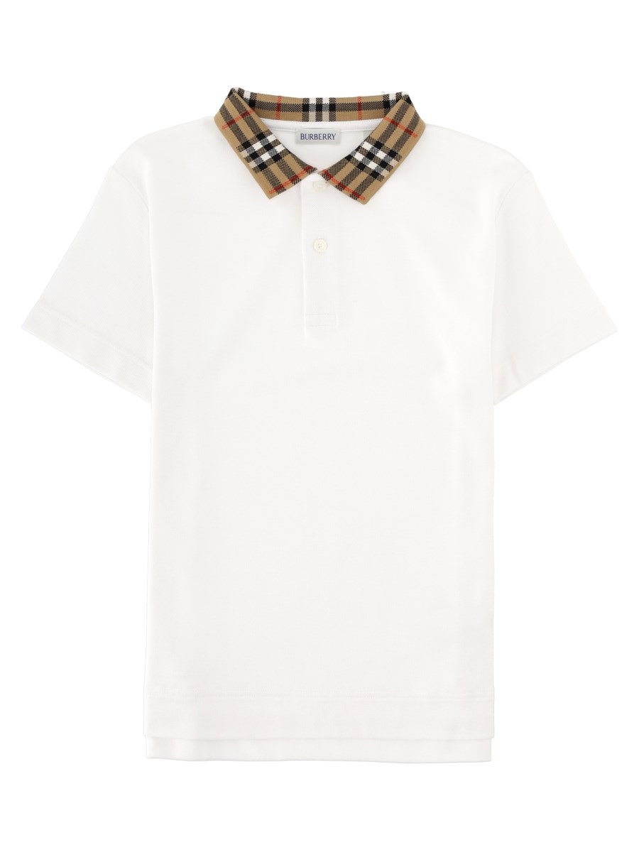 POLO CON COLLETTO BRANDIZZATO