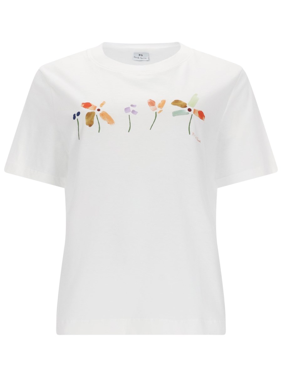 T-SHIRT ROW OF FLOWERS