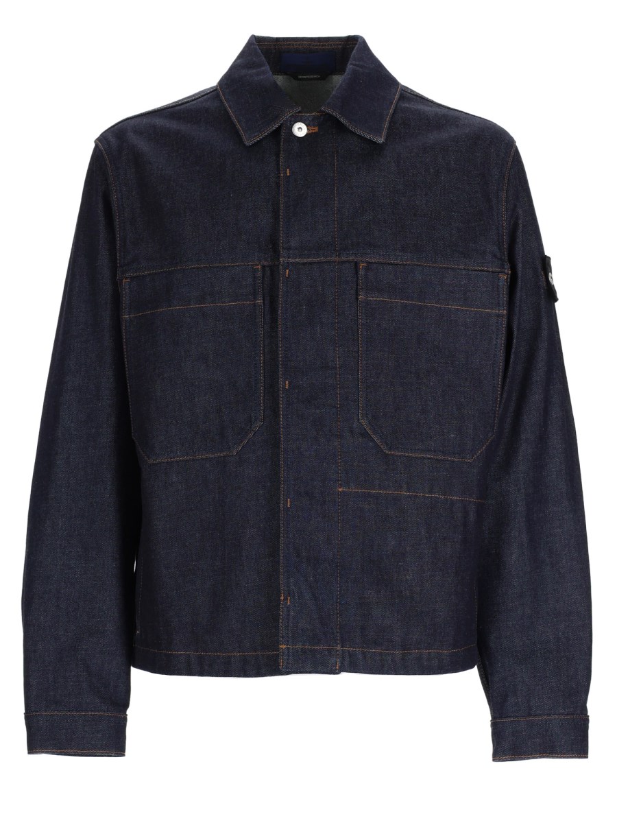 GIACCA IN DENIM CON PATCH LOGO