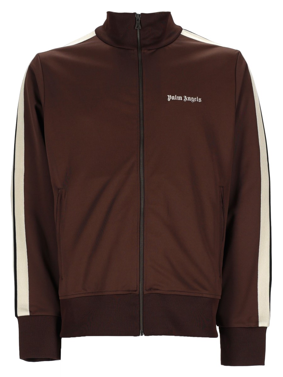 FELPA CON ZIP E LOGO