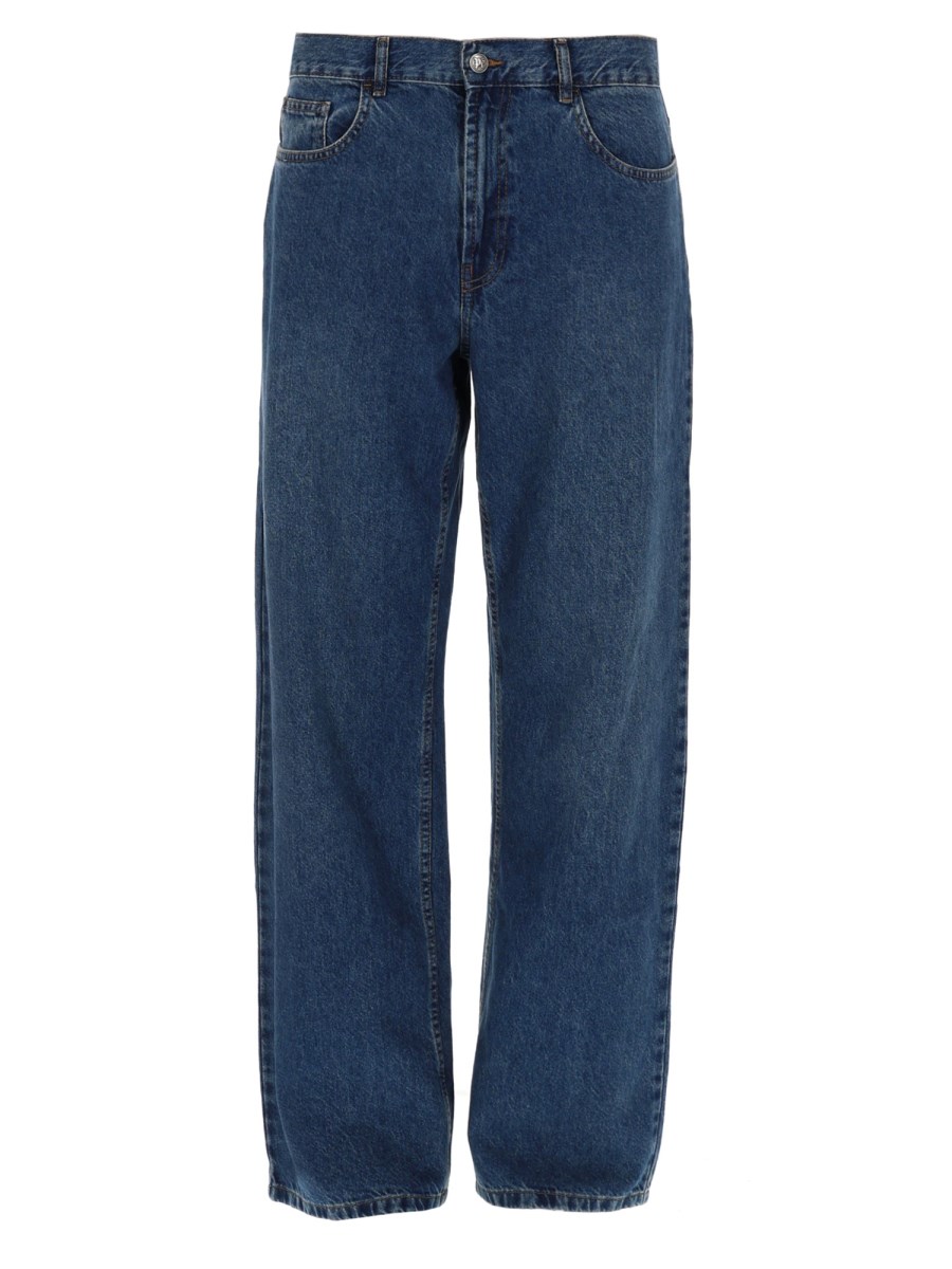 JEANS CURVED LOGO