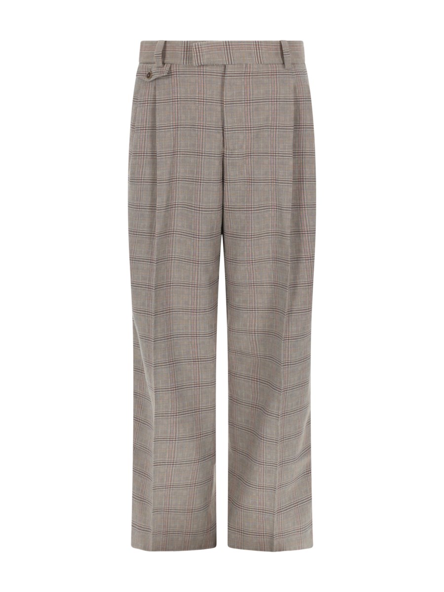 PANTALONE LARGE À CARREAUX