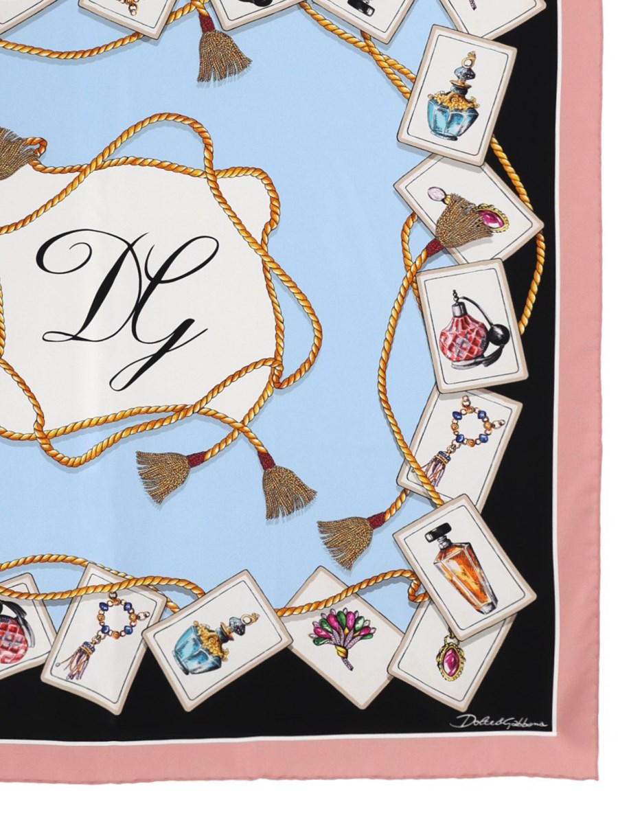 FOULARD IN SETA STAMPATA 