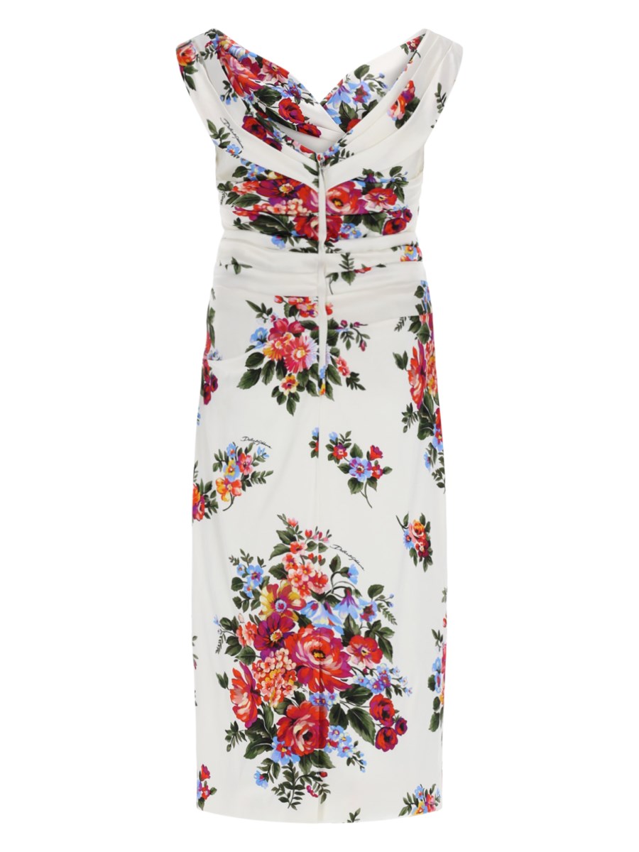 ABITO IN RASO CON STAMPA