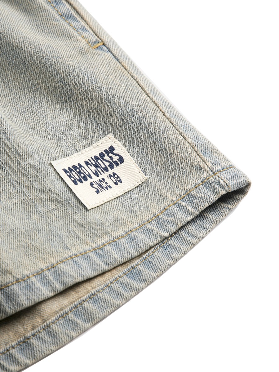 Bermuda in Denim di Cotone