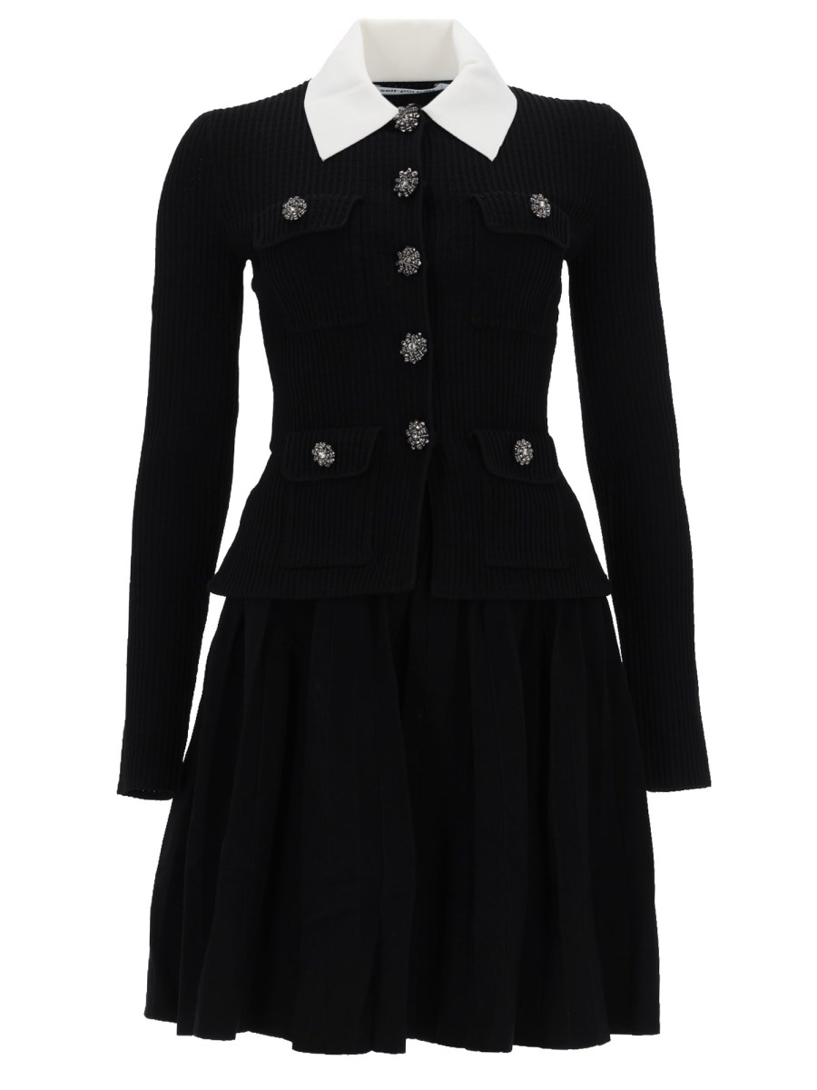 ABITO MINI CON COLLETTO A CONTRASTO