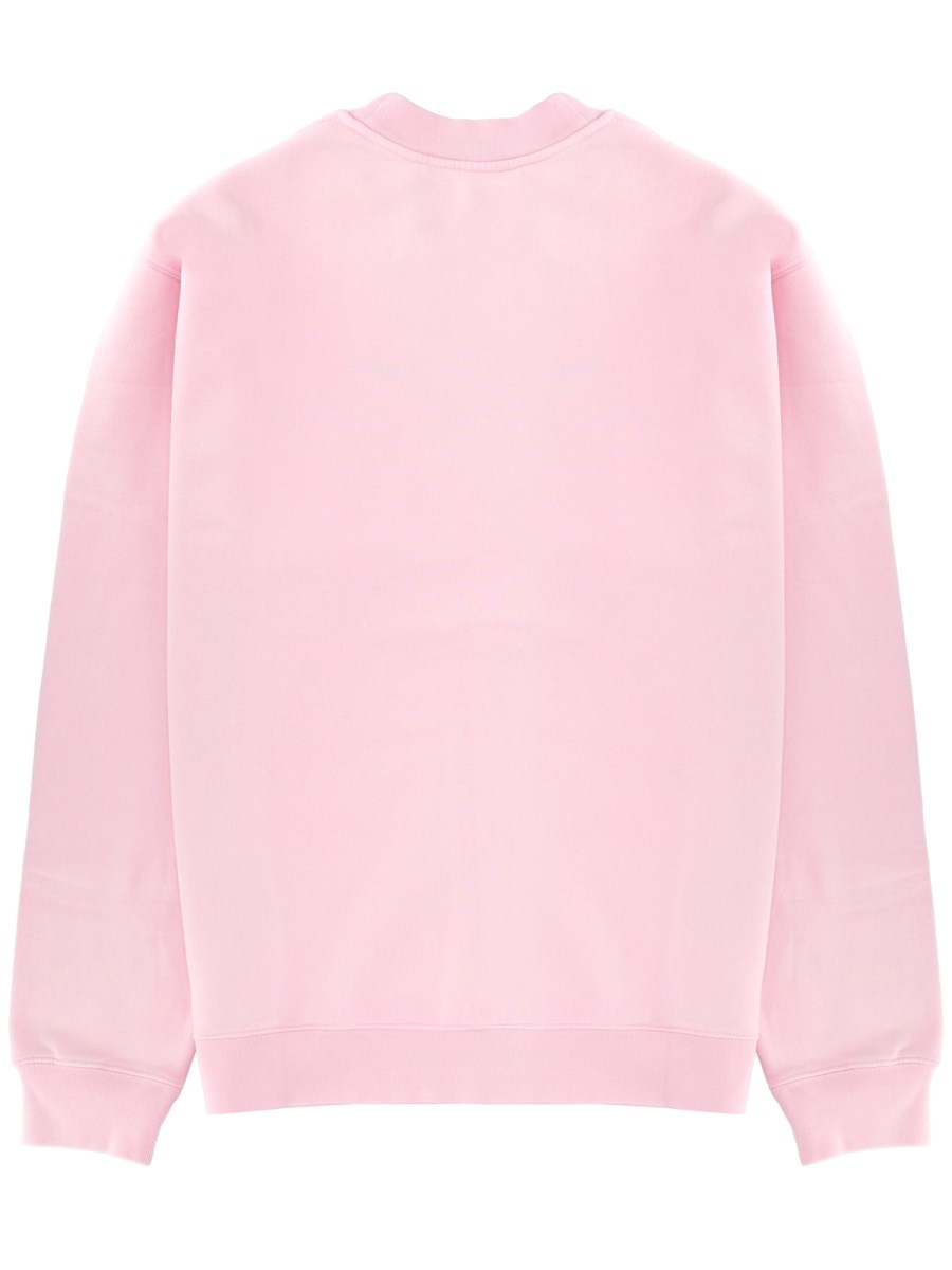  FELPA CON LOGO IN GROS-GRAIN