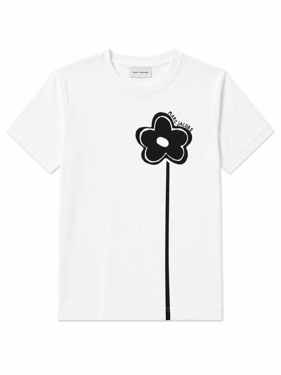 T-SHIRT CON STAMPA FIORE
