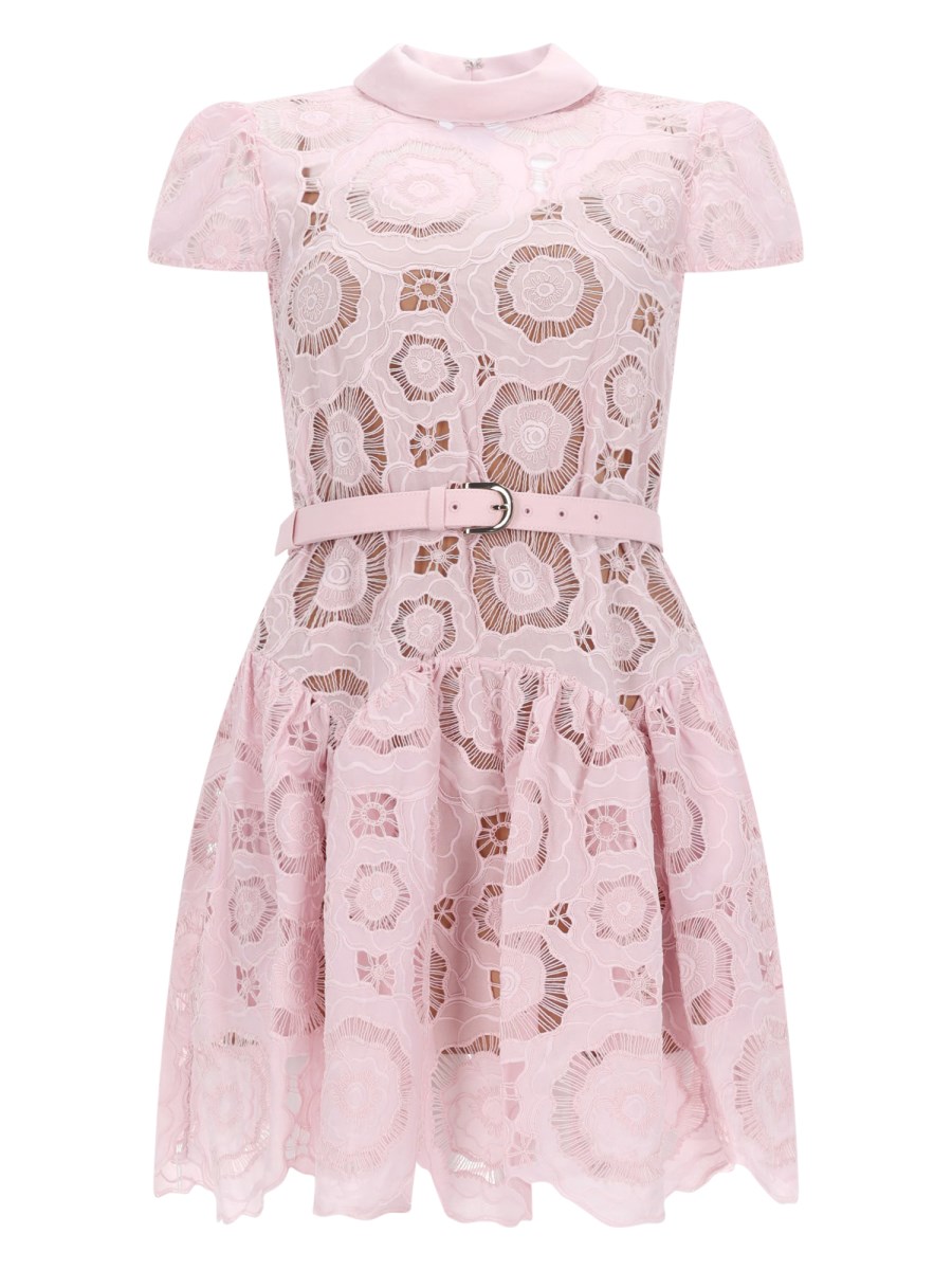 ABITO SVASATO IN PIZZO FLORALE