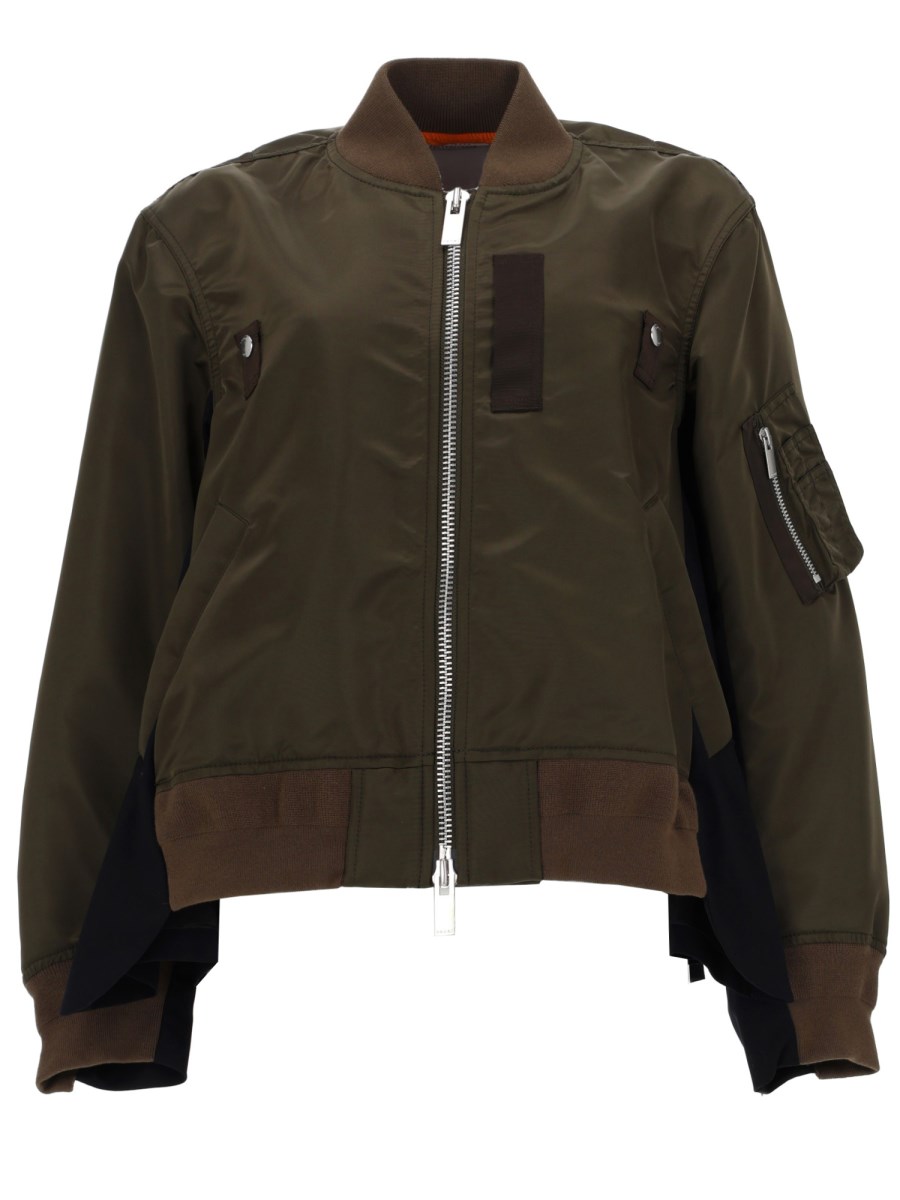 BLOUSON IN TWILL DI NYLON E LANA